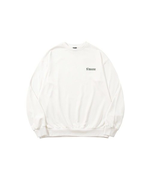 S'more(スモア)の「Solo Camping Bear S/S pt.Sweat ソロキャンプの熊プリントスウェット(スウェット・レディース・グリーン/ホワイト・SMALL/MEDIUM/LARGE/X-LARGE)」の8枚目の写真