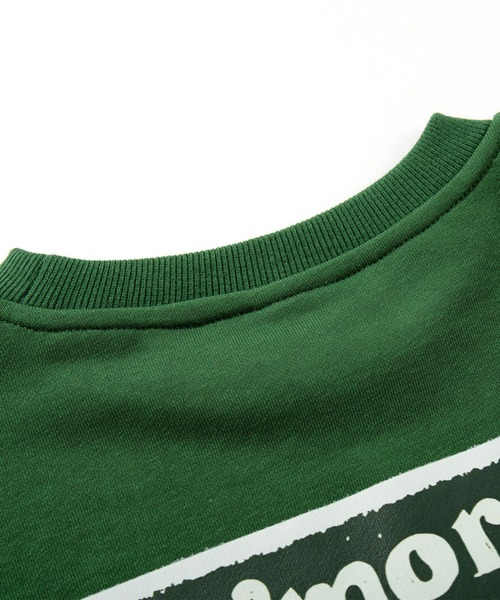 S'more(スモア)の「Solo Camping Bear S/S pt.Sweat ソロキャンプの熊プリントスウェット(スウェット・レディース・グリーン/ホワイト・SMALL/MEDIUM/LARGE/X-LARGE)」の12枚目の写真