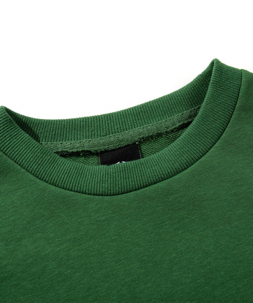 S'more(スモア)の「Solo Camping Bear S/S pt.Sweat ソロキャンプの熊プリントスウェット(スウェット・レディース・グリーン/ホワイト・SMALL/MEDIUM/LARGE/X-LARGE)」の13枚目の写真