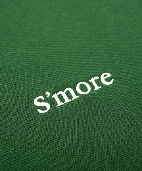 S'more(スモア)の「Solo Camping Bear S/S pt.Sweat ソロキャンプの熊プリントスウェット(スウェット・レディース・グリーン/ホワイト・SMALL/MEDIUM/LARGE/X-LARGE)」の7枚目の写真