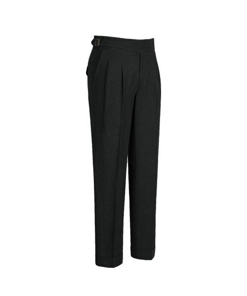 sortie(ソルティ)の「8s Linen Gurkha Trousers (Black)(スラックス・メンズ・その他・LARGE/MEDIUM/SMALL/X-LARGE)」の2枚目の写真