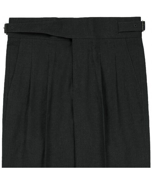 sortie(ソルティ)の「8s Linen Gurkha Trousers (Black)(スラックス・メンズ・その他・LARGE/MEDIUM/SMALL/X-LARGE)」の4枚目の写真