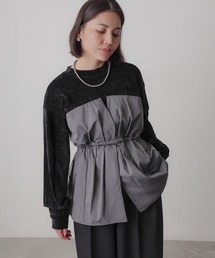 Floran（フローラン）の「ビスチェドッキングペプラムベロアトップス（Tシャツ/カットソー）」