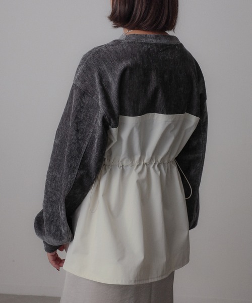 【セール】ビスチェドッキングペプラムベロアトップス(Tシャツ/カットソー)|Floran(フローラン)