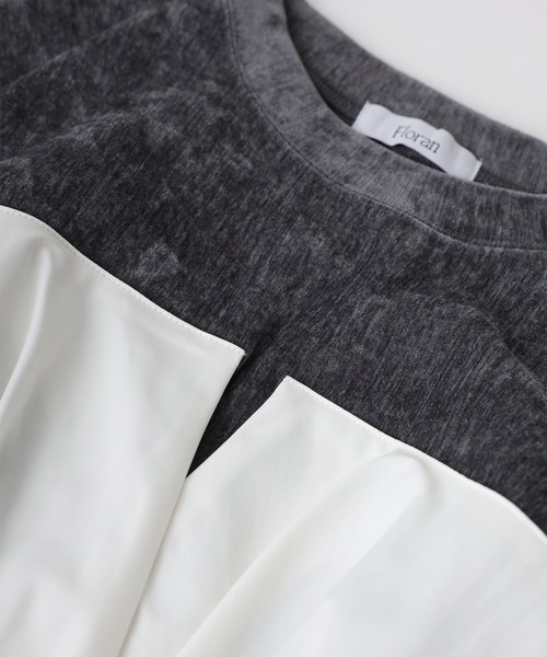 【セール】ビスチェドッキングペプラムベロアトップス(Tシャツ/カットソー)|Floran(フローラン)