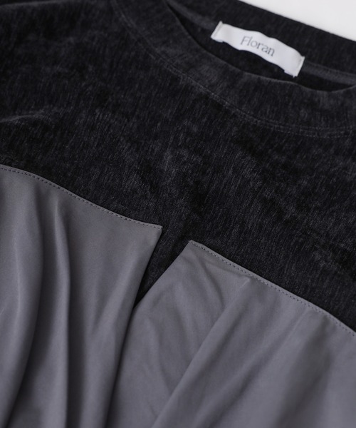 【セール】ビスチェドッキングペプラムベロアトップス(Tシャツ/カットソー)|Floran(フローラン)