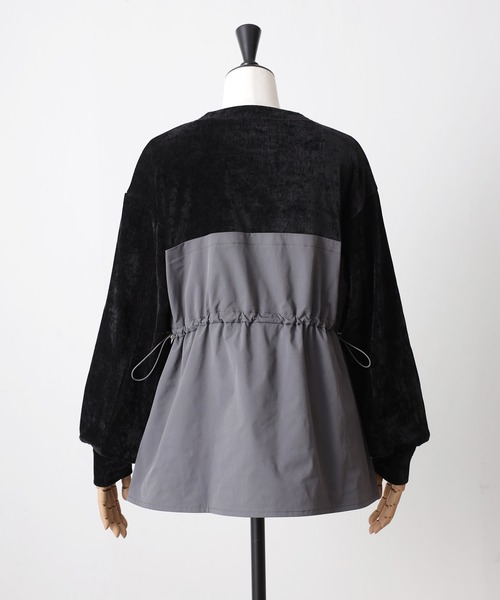 【セール】ビスチェドッキングペプラムベロアトップス(Tシャツ/カットソー)|Floran(フローラン)