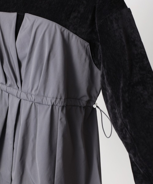 【セール】ビスチェドッキングペプラムベロアトップス(Tシャツ/カットソー)|Floran(フローラン)