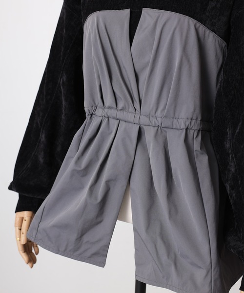 【セール】ビスチェドッキングペプラムベロアトップス(Tシャツ/カットソー)|Floran(フローラン)