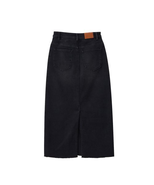 SALON DE YOHN(サロンドヨーン)の「Straight Denim Long Skirt_ Dark Gray(スカート・レディース・その他・LARGE/MEDIUM/SMALL)」の5枚目の写真