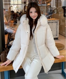 ビッグシルエット」に該当するダウンジャケット/コート（ホワイト/白色