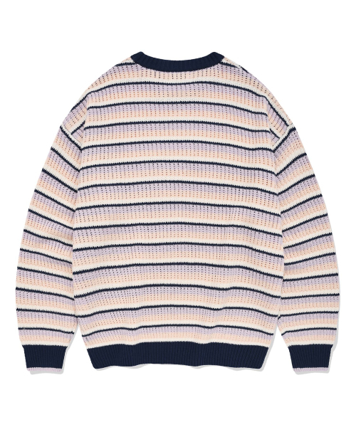COVERNAT(カバーナット)の「マルチストライプクルーネックニットサーモン(ニット/セーター・レディース・その他・LARGE/MEDIUM/SMALL/X-LARGE)」の2枚目の写真