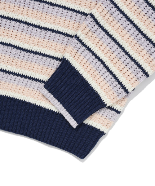 COVERNAT(カバーナット)の「マルチストライプクルーネックニットサーモン(ニット/セーター・レディース・その他・LARGE/MEDIUM/SMALL/X-LARGE)」の4枚目の写真