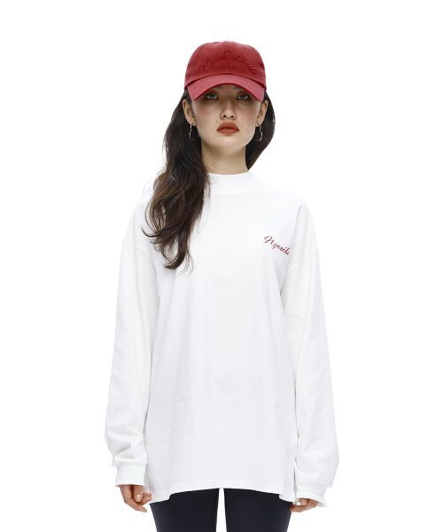 ITZAVIBE（イッザバイブ）の「[IT001-9] スクリプトグラフィックロングスリーブ-ホワイト（Tシャツ/カットソー・レディース・その他・X-LARGE/MEDIUM）」の2枚目の写真