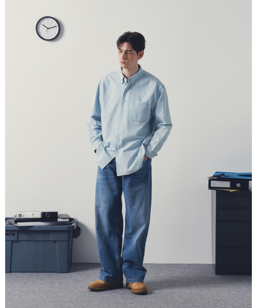 スピックアンドスパン ライトオンスデニムシャツ 2025 ライトオンス