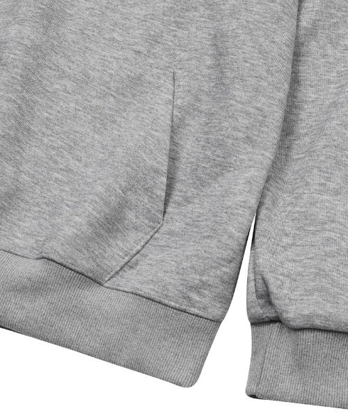 MUCENT(ムセント)の「A'GEM/9 × .kom 『MUCENT/ムセント』 BIG LOGO HOODIE /ビッグロゴプルオーバーパーカー(パーカー・レディース・グレー/ブラック・FREE)」の6枚目の写真