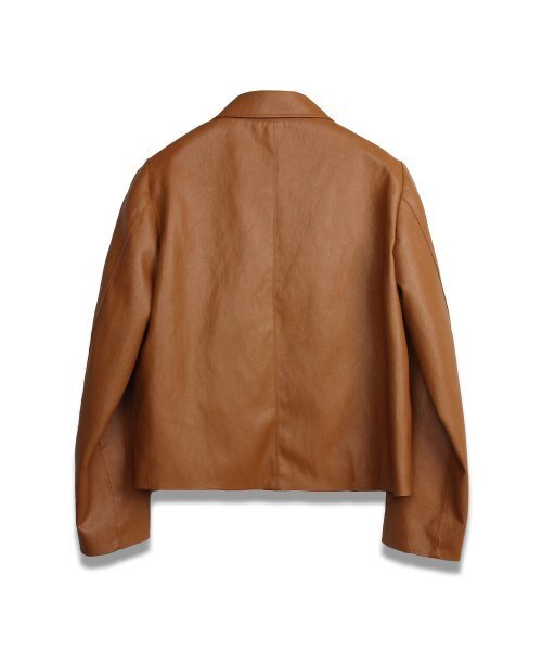 DOFFSEPT(ドフセプト)の「FAUX Leather Two Pocket Jacket in Camel(ライダースジャケット・レディース・その他・FREE)」の3枚目の写真