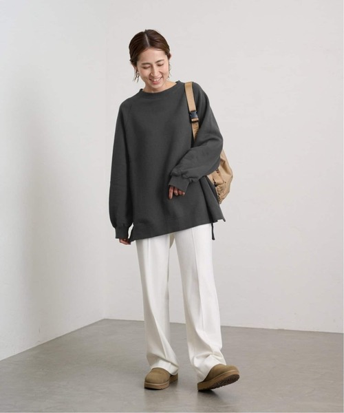 FRAMeWORK（フレームワーク）の「≪WEB限定 / 追加≫ラグランポンチョスエット 2（スウェット・レディース・スミクロ/グレー/ベージュ・FREE）」の9枚目の写真
