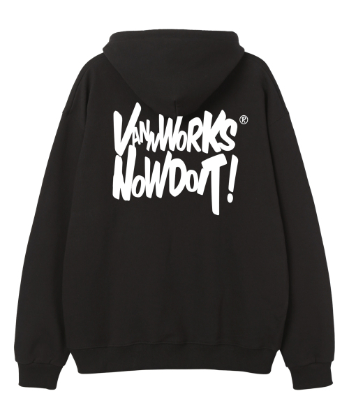 VANNWORKS(バンワークス)の「NOW DOIT オーバーサイズ フードパーカー (VLS0108) ブラック(パーカー・レディース・その他・LARGE/X-LARGE)」の1枚目の写真