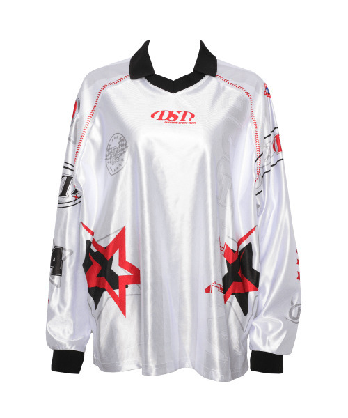 Beastborne stretch jersey long sleeve white — легкий лонгслив белый