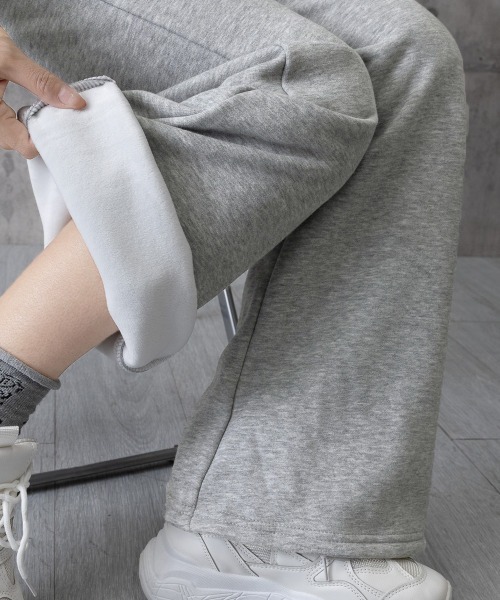 Miniministore(ミニミニストア)の「スウェットパンツ 裏起毛フレアパンツ美脚(スウェットパンツ・レディース・チャコールグレー/グレー/ライトグレー/ブラック・FREE)」の21枚目の写真