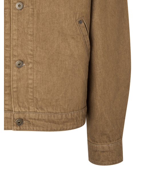 HAZZYS（ ヘジス）の「[HIS]ライトブラウンデニムジャケット（デニムジャケット・メンズ・その他・SMALL/MEDIUM/LARGE）」の4枚目の写真