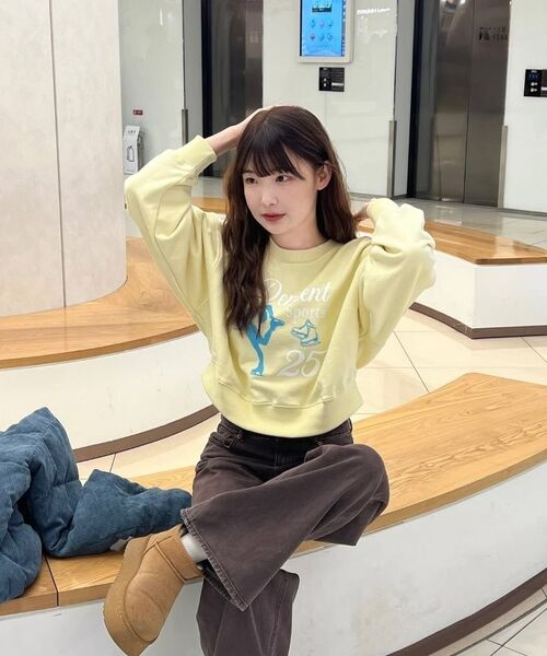 25PERCENTAGE(25パーセンテージ)の「25Pパーセントスポーツクロップスウェットシャツ25B41224YL(スウェット・レディース・その他・FREE)」の12枚目の写真