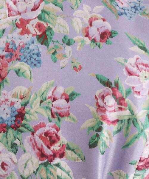 LAURA ASHLEY(ローラアシュレイ)の「【WEB限定/9分袖/M_LL 3サイズ】ペンブリー柄 シャンタンワンピース(ワンピース・レディース・パープル系1/ピンク系・40/38/42)」の6枚目の写真