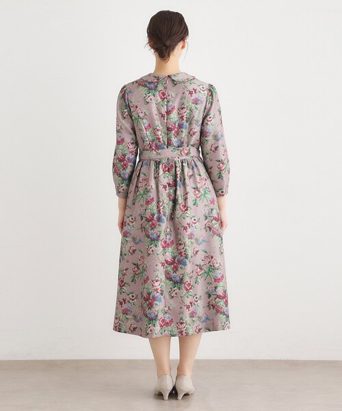 LAURA ASHLEY(ローラアシュレイ)の「【WEB限定/9分袖/M_LL 3サイズ】ペンブリー柄 シャンタンワンピース(ワンピース・レディース・パープル系1/ピンク系・40/38/42)」の17枚目の写真