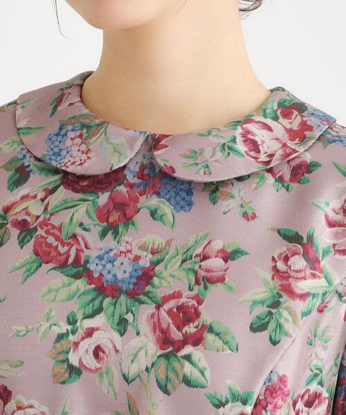 LAURA ASHLEY(ローラアシュレイ)の「【WEB限定/9分袖/M_LL 3サイズ】ペンブリー柄 シャンタンワンピース(ワンピース・レディース・パープル系1/ピンク系・40/38/42)」の18枚目の写真