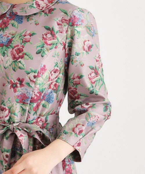 LAURA ASHLEY(ローラアシュレイ)の「【WEB限定/9分袖/M_LL 3サイズ】ペンブリー柄 シャンタンワンピース(ワンピース・レディース・パープル系1/ピンク系・40/38/42)」の20枚目の写真
