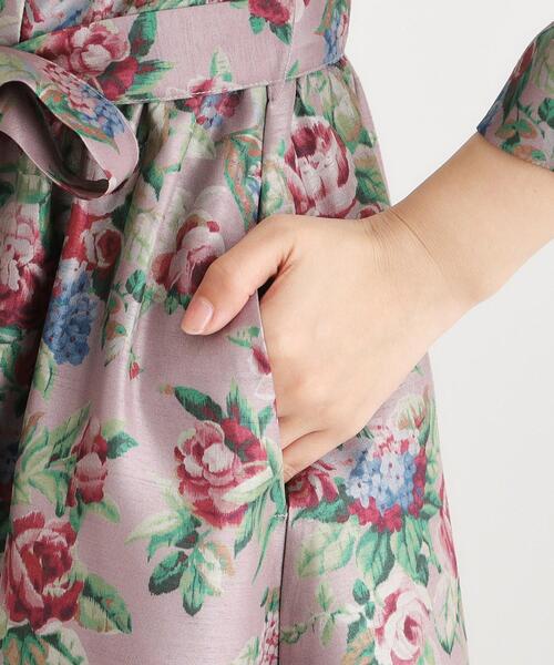 LAURA ASHLEY(ローラアシュレイ)の「【WEB限定/9分袖/M_LL 3サイズ】ペンブリー柄 シャンタンワンピース(ワンピース・レディース・パープル系1/ピンク系・40/38/42)」の22枚目の写真