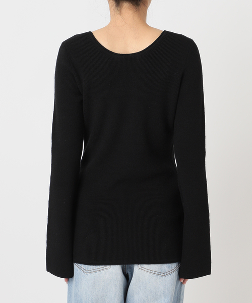 plage（プラージュ）の「Noil silk Square ニット（ニット/セーター・レディース・アイボリー/ブラック・FREE）」の20枚目の写真