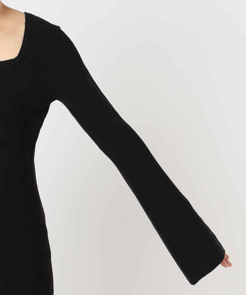 plage（プラージュ）の「Noil silk Square ニット（ニット/セーター・レディース・アイボリー/ブラック・FREE）」の22枚目の写真