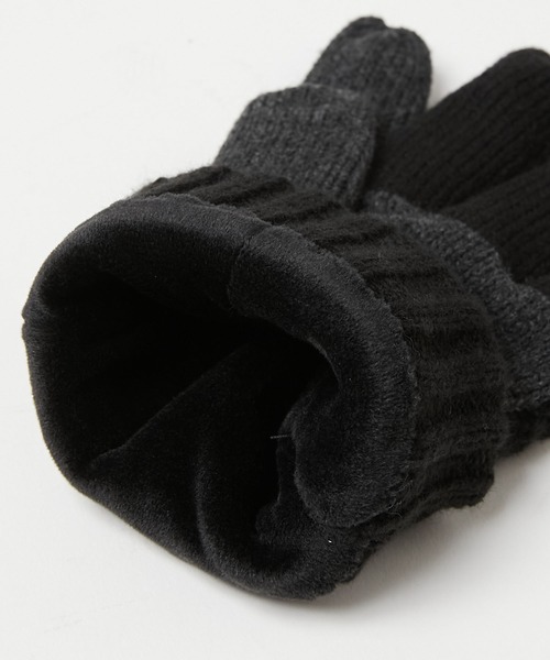 KATHARINE HAMNETT LONDON （キャサリンハムネットロンドン）の「KATHARINE HAMNETT LONDON/キャサリンハムネットロンドン クレイジーパターン手袋（タッチパネル対応）KHM-3025（手袋・メンズ・ネイビー/ブラック・FREE）」の20枚目の写真