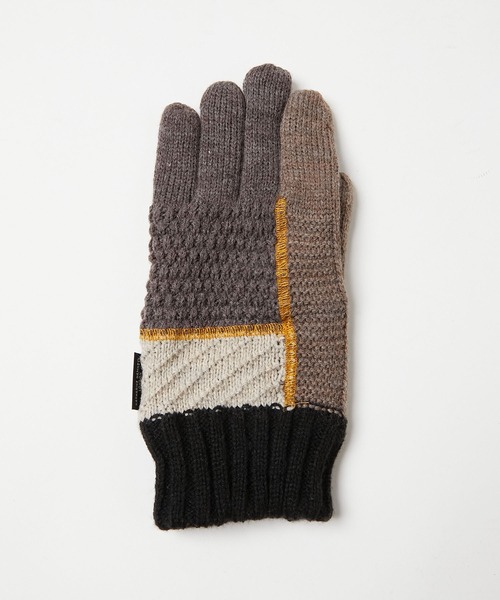 KATHARINE HAMNETT LONDON （キャサリンハムネットロンドン）の「KATHARINE HAMNETT LONDON/キャサリンハムネットロンドン クレイジーパターン手袋（タッチパネル対応）KHM-3025（手袋・メンズ・ネイビー/ブラック・FREE）」の22枚目の写真