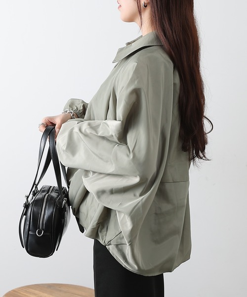 COLONY 2139(コロニートゥーワンスリーナイン)の「裾バルーンナイロンブルゾン(その他アウター・レディース・アイボリー/ブラック/カーキ・FREE)」の22枚目の写真