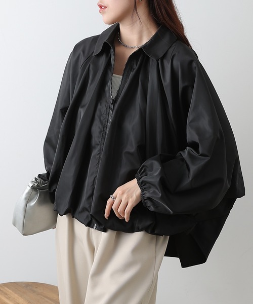 COLONY 2139(コロニートゥーワンスリーナイン)の「裾バルーンナイロンブルゾン(その他アウター・レディース・アイボリー/ブラック/カーキ・FREE)」の13枚目の写真