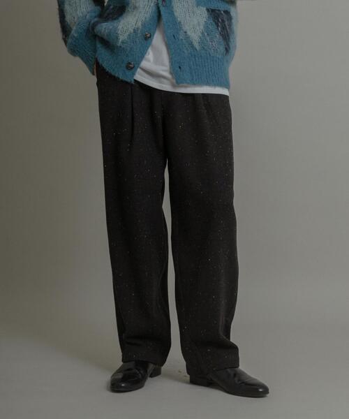 SENSE OF PLACE by URBAN RESEARCH(センスオブプレイスバイアーバンリサーチ)の「カラーネップワンタックバレルパンツ(その他パンツ・メンズ・ブラック/ライトベージュ/ダークブラウン・MEDIUM/LARGE)」の2枚目の写真