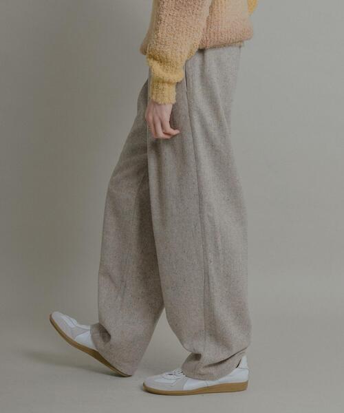 SENSE OF PLACE by URBAN RESEARCH(センスオブプレイスバイアーバンリサーチ)の「カラーネップワンタックバレルパンツ(その他パンツ・メンズ・ブラック/ライトベージュ/ダークブラウン・MEDIUM/LARGE)」の3枚目の写真