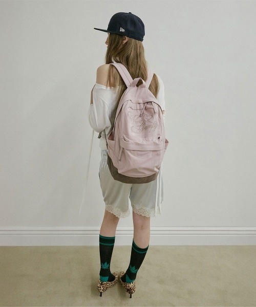 SCULPTOR（スカルプター）の「Grumpy Girl Nylon Backpack（バックパック/リュック・レディース・ピンク/セージグリーン/ネイビー・FREE）」の18枚目の写真