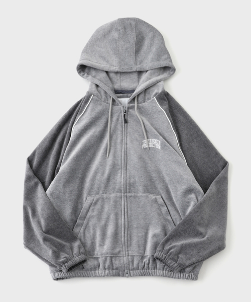セール】TBPR / タイトブースプロダクション VELOUR PIPING HOODED JKT