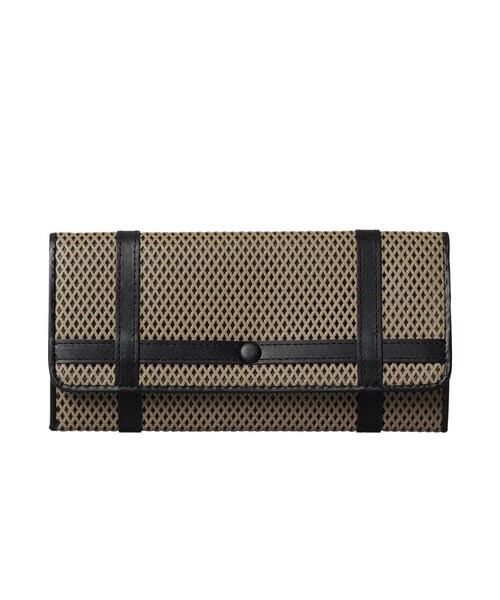 HIROKO HAYASHI(ヒロコハヤシ)の「PANIER(パニエ)薄型長財布(財布・レディース・ベージュ系4/ブラック・00)」の2枚目の写真