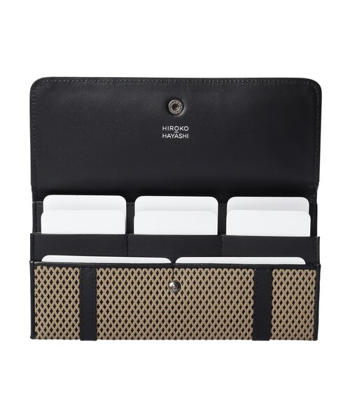 HIROKO HAYASHI(ヒロコハヤシ)の「PANIER(パニエ)薄型長財布(財布・レディース・ベージュ系4/ブラック・00)」の14枚目の写真