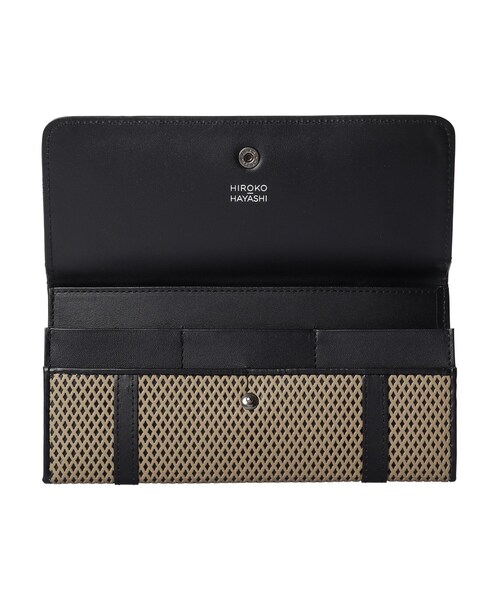 HIROKO HAYASHI(ヒロコハヤシ)の「PANIER(パニエ)薄型長財布(財布・レディース・ベージュ系4/ブラック・00)」の5枚目の写真