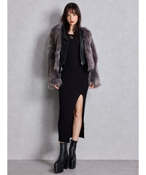 GYDA（ジェイダ）の「バルキーショートブーツ（ブーツ・レディース・ブラック・SMALL/MEDIUM/LARGE）」の2枚目の写真