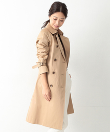 Demi-Luxe BEAMS | Demi-Luxe BEAMS / ハイカウント ツイルトレンチコート(トレンチコート)