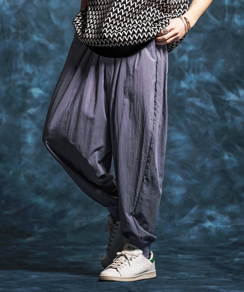 Jih Nunc(ジーヌンク)の「mp14511-トロピカルバルーンリブパンツ(JIH-R1155)(その他パンツ・メンズ・ブラック/パープル/グレー/ホワイト・M/S/L)」の4枚目の写真