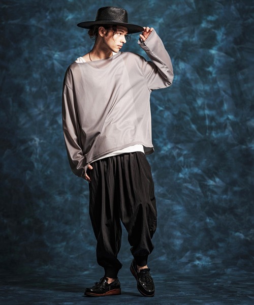 Jih Nunc(ジーヌンク)の「mp14511-トロピカルバルーンリブパンツ(JIH-R1155)(その他パンツ・メンズ・ブラック/パープル/グレー/ホワイト・M/S/L)」の9枚目の写真