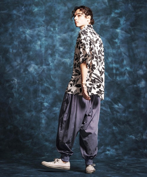 Jih Nunc(ジーヌンク)の「mp14511-トロピカルバルーンリブパンツ(JIH-R1155)(その他パンツ・メンズ・ブラック/パープル/グレー/ホワイト・M/S/L)」の17枚目の写真